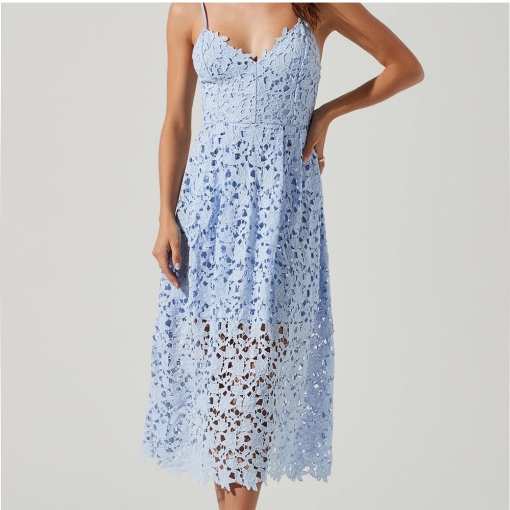ASTR the Label Endless Rose Midi Dress in Periwinkle